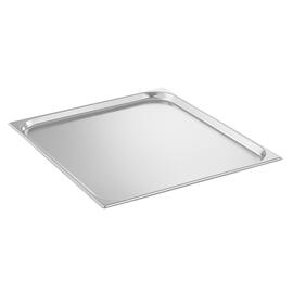 Backblech GN 2/1 Gastronorm Edelstahl verstärkter Rand  L 650 mm  B 530 mm  H 20 mm Produktbild