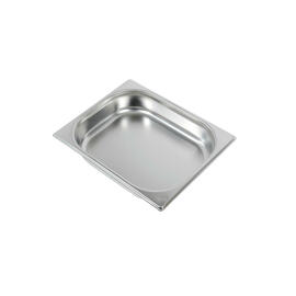 Backblech GN 1/2 Gastronorm Edelstahl verstärkter Rand  L 325 mm  B 265 mm  H 65 mm Produktbild