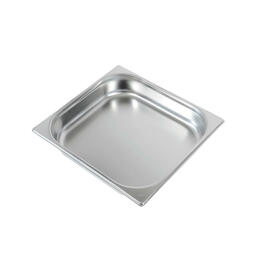 Backblech GN 2/3 Gastronorm Edelstahl verstärkter Rand  L 354 mm  B 325 mm  H 65 mm Produktbild
