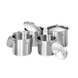 Topfset Edelstahl mit Deckel 4 Töpfe|4 Deckel  | Kaltgriffe Produktbild