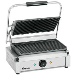Kontaktgrill Panini | 230 Volt | Gusseisen • gerillt • gerillt Produktbild 3 S