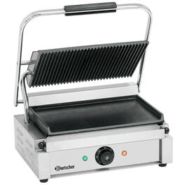 Kontaktgrill Panini | 230 Volt | Gusseisen • glatt • gerillt Produktbild 3 S