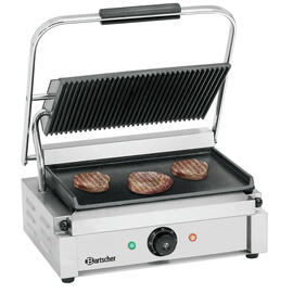 Kontaktgrill Panini | 230 Volt | Gusseisen • glatt • gerillt Produktbild 2 S