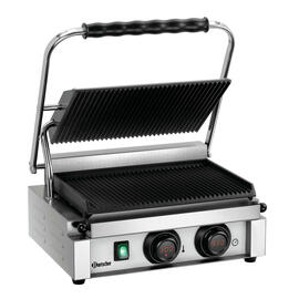 Kontaktgrill Panini-MDI 1R | Gusseisen emailliert • gerillt • gerillt Produktbild 4 S