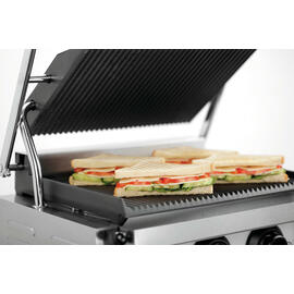Kontaktgrill Panini-MDI 1R | Gusseisen emailliert • gerillt • gerillt Produktbild 2 S