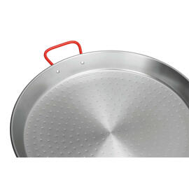 Paella-Pfanne STP340  • Stahl  Ø 340 mm | 340 mm  x 450 mm  H 45 mm | Griffe rot lackiert Produktbild 2 S