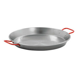 Paella-Pfanne STP380  • Stahl  Ø 380 mm | 485 mm  x 385 mm  H 45 mm | Griffe rot lackiert Produktbild 3 S