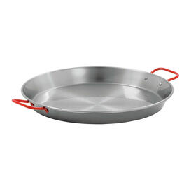 Paella-Pfanne STP420  • Stahl  Ø 420 mm | 530 mm  x 430 mm  H 48 mm | Griffe rot lackiert Produktbild 3 S