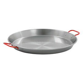 Paella-Pfanne STP460  • Stahl  Ø 460 mm | 655 mm  x 465 mm  H 50 mm | Griffe rot lackiert Produktbild 3 S