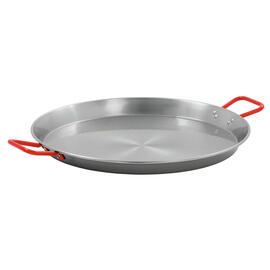 Paella-Pfanne STP600  • Stahl  Ø 600 mm | 780 mm  x 600 mm  H 55 mm | Griffe rot lackiert Produktbild 3 S