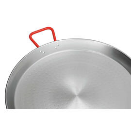 Paella-Pfanne STP600  • Stahl  Ø 600 mm | 780 mm  x 600 mm  H 55 mm | Griffe rot lackiert Produktbild 2 S