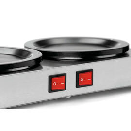 Kannenwärmer WP-K200 200 Watt 2 Heizzonen 358 mm  x 210 mm  H 70 mm Produktbild 3 S