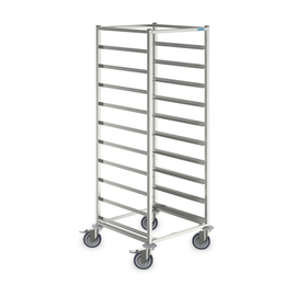 Korbtransportwagen KTW 1/10 4 Lenkrollen 2 Bremsrollen 638 mm  x 630 mm  H 1750 mm Produktbild