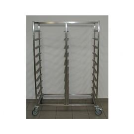 Korbtransportwagen KTW 2/20 4 Lenkrollen 2 Bremsrollen 1181 mm  x 635 mm  H 1750 mm Produktbild