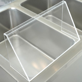 Hustenschutz | Spuckschutz Plexiglas für Behälter GN 1/1 | Scheibengröße 345 x 175 mm Produktbild 2 S