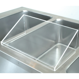 Hustenschutz | Spuckschutz Plexiglas für Behälter GN 1/1 | Scheibengröße 345 x 175 mm Produktbild