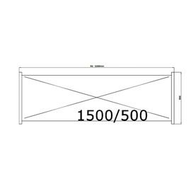 Standregal NORM 20 Aluminium 1500 mm 500 mm  H 1800 mm 4 Rostauflage(n) Fachlast 100 kg Feldlast 400 kg Produktbild 1 S