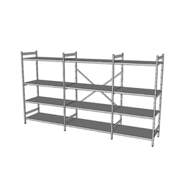Standregal NORM 5 | 3250 mm 600 mm H 1800 mm | 4 geschlossene Auflage(n) Fachlast 150 kg Feldlast 600 kg Produktbild