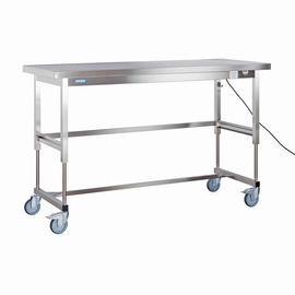Arbeitstisch höhenverstellbar fahrbar ohne Grundboden L 1600 mm B 700 mm H 850 - 1150 mm Produktbild