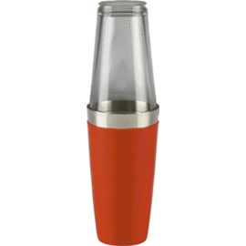 Boston-Shaker rot mit Mixingglas | Nutzvolumen 830 ml Produktbild