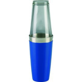 Boston-Shaker blau mit Mixingglas | Nutzvolumen 830 ml Produktbild