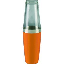 Boston-Shaker orange mit Mixingglas | Nutzvolumen 830 ml Produktbild