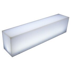 Flaschenstufe mit Beleuchtung Kunststoff transparent | 1 Stufe | 500 mm  x 100 mm  H 90 mm Produktbild