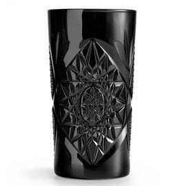 Longdrinkglas HOBSTAR Cooler 47,3 cl schwarz mit Relief Produktbild