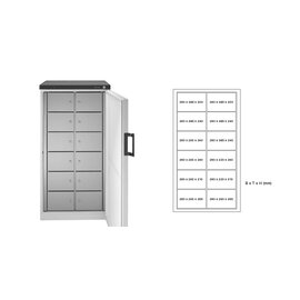 Fächerkühlschrank 481-12 F MULTIPOLAR | 12 Fächer | Türanschlag rechts Produktbild