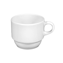 Kaffeetasse MERAN 180 ml Ø 76 mm H 65 mm Porzellan weiß Produktbild