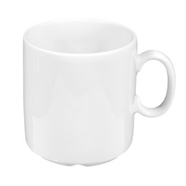 Kaffeebecher MERAN 260 ml H 83 mm Porzellan weiß Produktbild