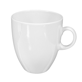 Kaffeebecher MERAN 400 ml H 105 mm Porzellan weiß Produktbild