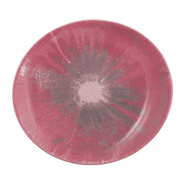 Teller BATIK HIBISKUS oval 302 mm x 277 mm | Porzellan rot Produktbild