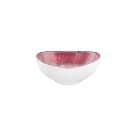 Schale BATIK HIBISKUS 50 ml oval Porzellan rot H 33 mm Produktbild