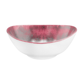 Bowl BATIK HIBISKUS 700 ml oval Porzellan rot H 73 mm Produktbild
