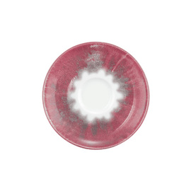 Cappuccinountertasse BATIK HIBISKUS Ø 147 mm Porzellan rot mit Dekor Produktbild