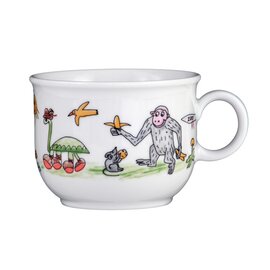 Kindertasse Compact mit Henkel 210 ml Porzellan mehrfarbig Dekor "Zoo" Produktbild