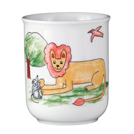 Becher Compact 250 ml Porzellan mehrfarbig Dekor "Zoo" Produktbild