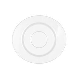 Mocca-Untertasse MANDARIN oval 155 mm x 140 mm | Porzellan weiß Produktbild