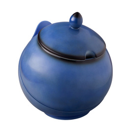 Bowl 1,5 ltr BUFFET GOURMET blau mit Deckel | Porzellan Ø 175 mm Produktbild