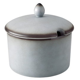 Frischedose 2 ltr BUFFET GOURMET grau | rund mit Deckel | Porzellan Ø 195 mm Produktbild