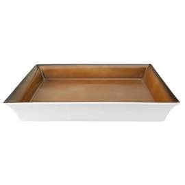 Schale 3,7 ltr BUFFET GOURMET Porzellan caramelfarben | quadratisch 350 mm x 350 mm Produktbild
