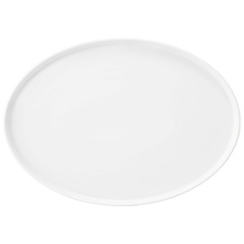 Teller flach GOOD MOOD | oval 366 mm x 260 mm | Porzellan weiß Produktbild