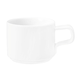 Cappuccinotasse GOOD MOOD 250 ml | Porzellan weiß Produktbild