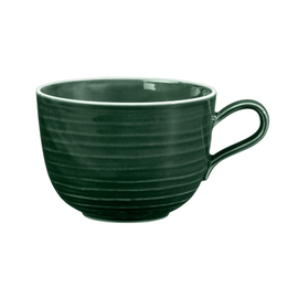 Milchkaffeetasse TERRA COLOUR GLAZE Porzellan grün 380 ml Produktbild