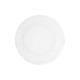 Teller flach NORI Ø 216 mm | Porzellan weiß mit Relief schmal Produktbild