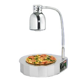 Pizza-Warmhaltestation PS 400 Edelstahl | Strahlfarbe weiß  Ø 400 mm  H 580 mm Produktbild