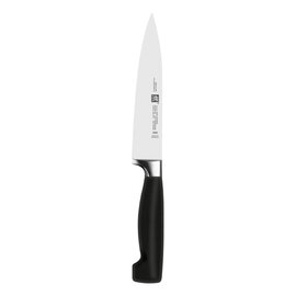 Fleischmesser FOUR STAR glatter Schliff | schwarz | Klingenlänge 16 cm Produktbild