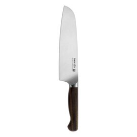 Santoku TWIN 1731 gerade Klinge glatter Schliff | holzfarben | Klingenlänge 18 cm Produktbild