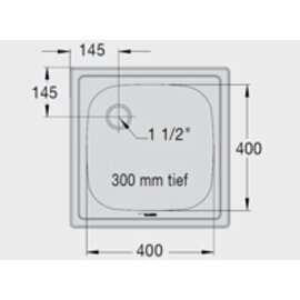 Einbaubecken EE 5 x 5-4,3 Edelstahl Produktbild 1 S